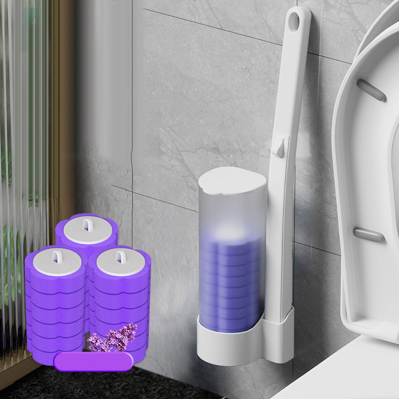 Disposable Toilet Brush | Antibacterial, Hygienic Sponge Heads