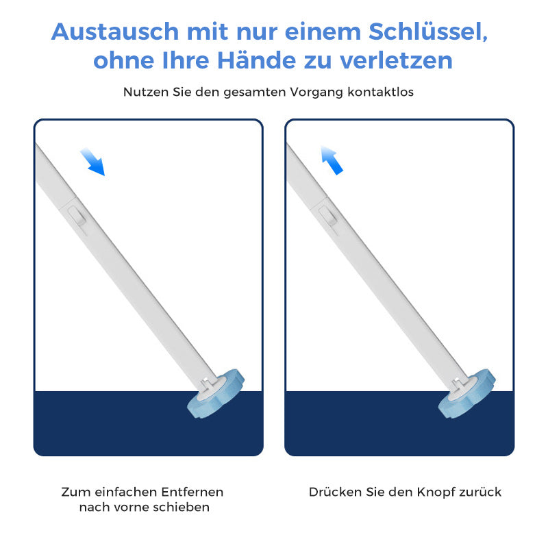 Disposable Toilet Brush | Antibacterial, Hygienic Sponge Heads