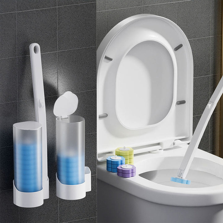 Disposable Toilet Brush | Antibacterial, Hygienic Sponge Heads