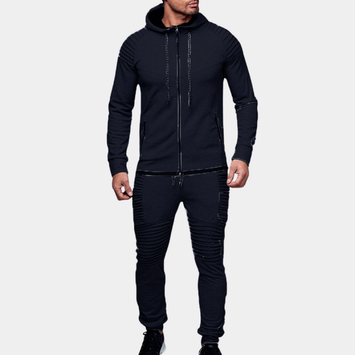 Casual Hooded Tracksuit for Men Modern Comfort Meets Functional Style