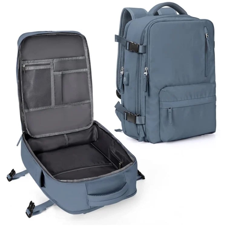 Multifunctional women's backpack 35 L with USB port