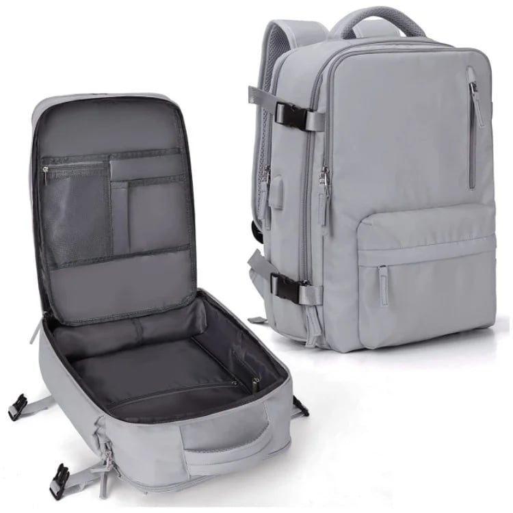Multifunctional women's backpack 35 L with USB port