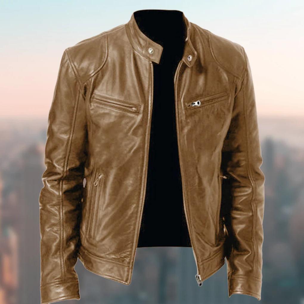 Men’s Leather Jacket – Elegant Design with Everyday Appeal