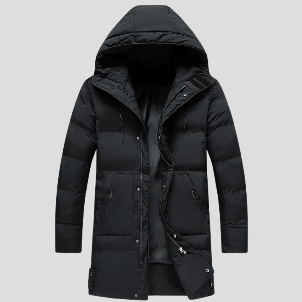 Men’s Parka Coat – Elegant Shield for Harsh Weather