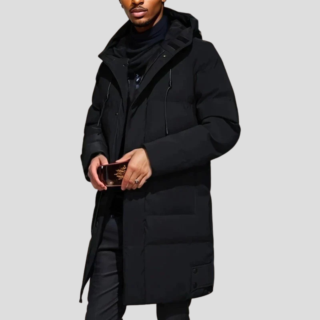 Men’s Parka Coat – Elegant Shield for Harsh Weather