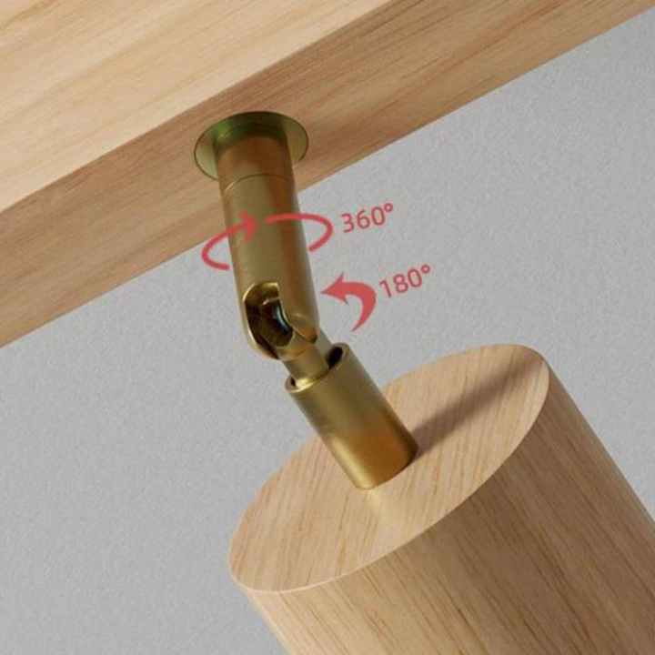 Adjustable Spotlight Wooden - Ecobeam