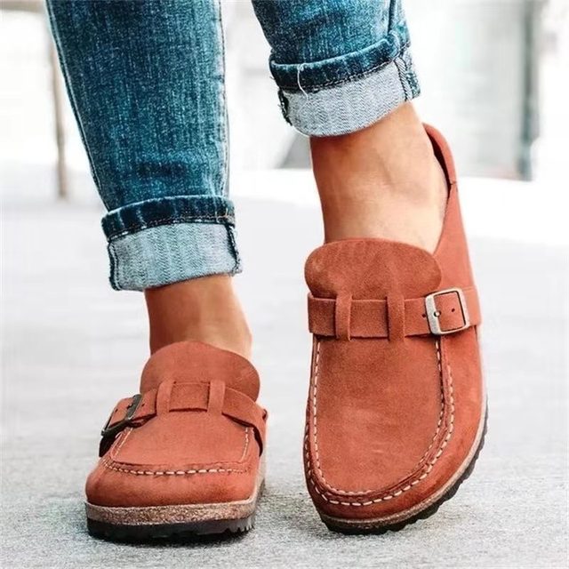 Retro Suede Loafers for Women