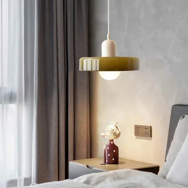 Bauhaus Stained Glass Pendant Light