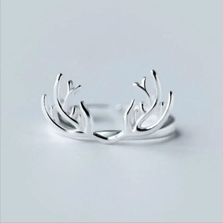 Sterling Silver Antler Ring