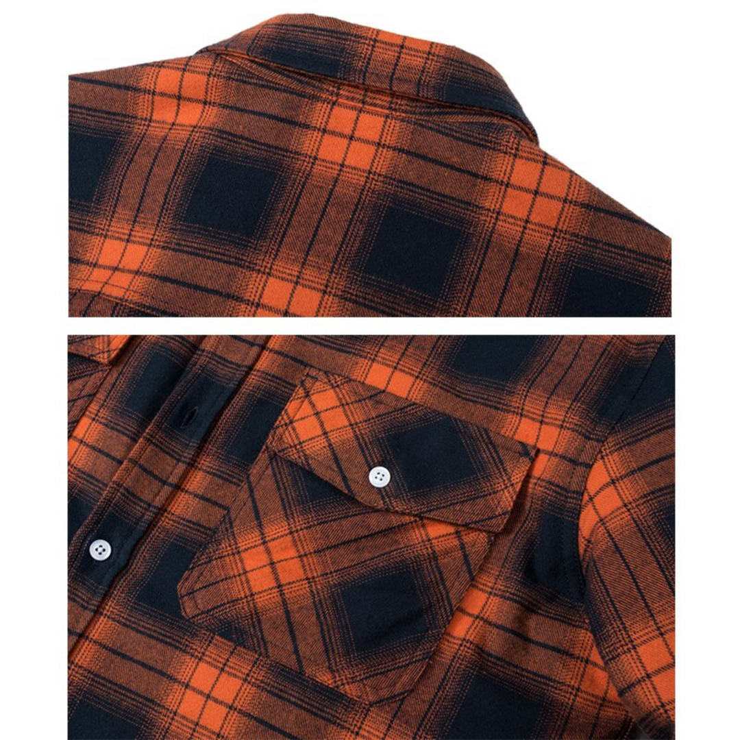 Fleece-lined men's check jacket – Arvid autumn edition