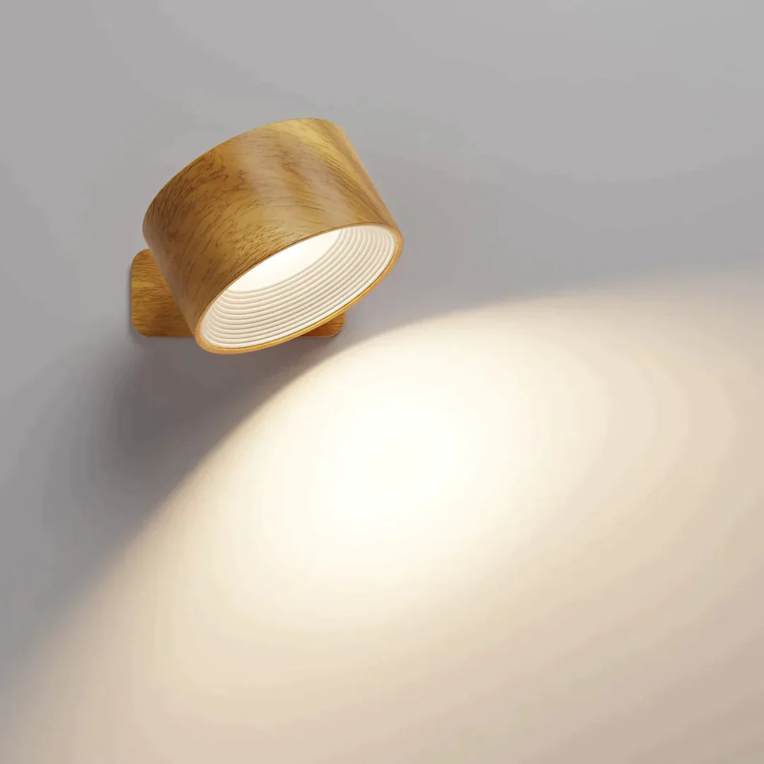 Cordless LED Wall Light with 360° Rotation, Touch Dimming, 3 Light Colors and USB-C Battery