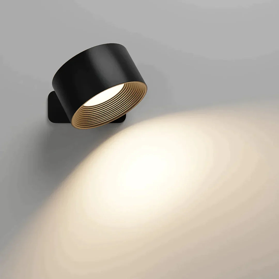 Cordless LED Wall Light with 360° Rotation, Touch Dimming, 3 Light Colors and USB-C Battery