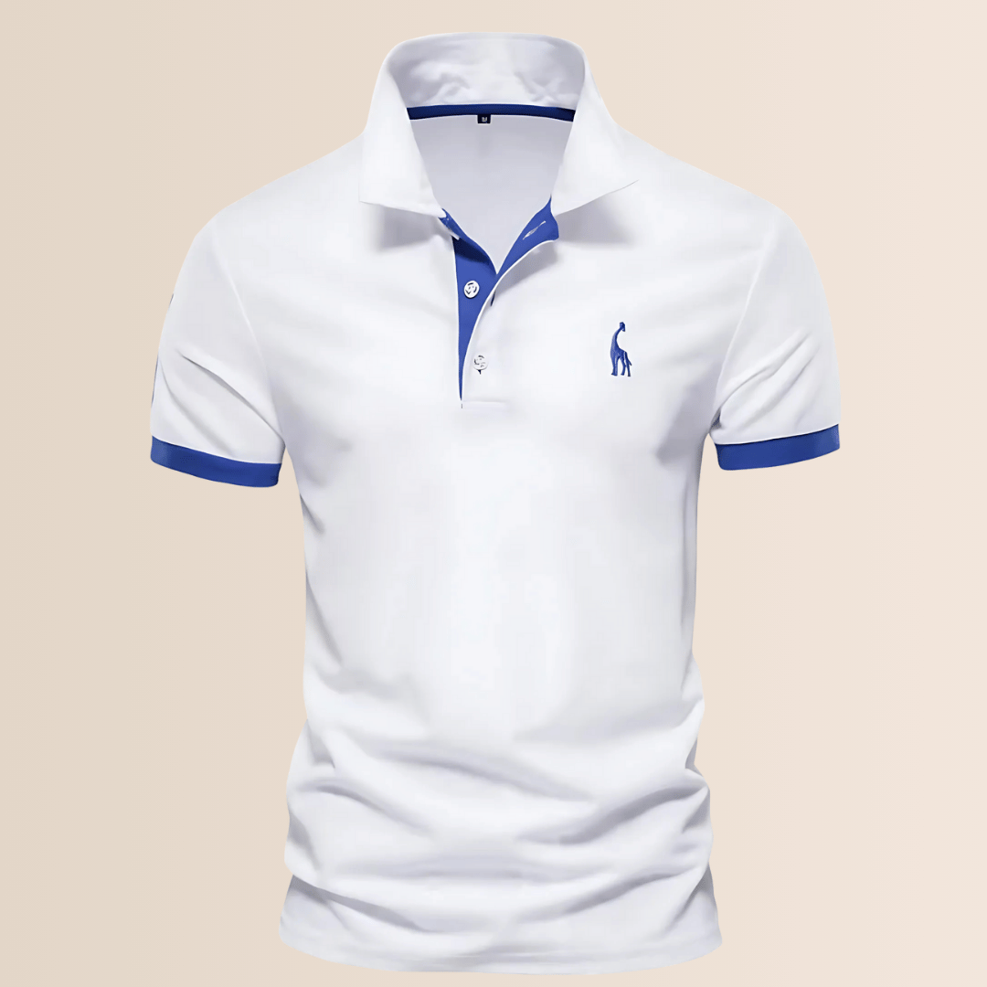 Men’s Cotton Stand Collar Polo Shirt