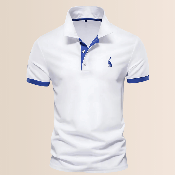 Men’s Cotton Stand Collar Polo Shirt