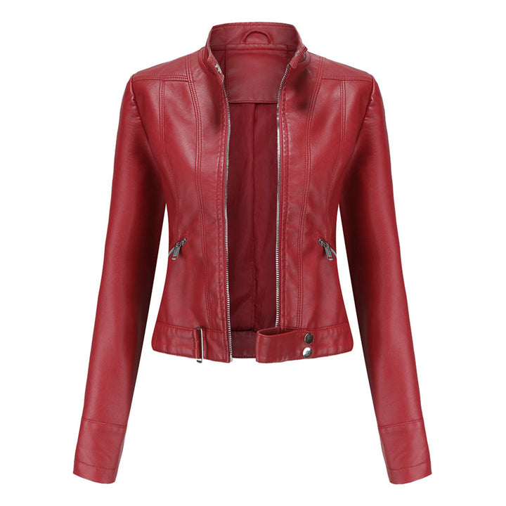 Classic Women's Leather Jacket with Timeless Style