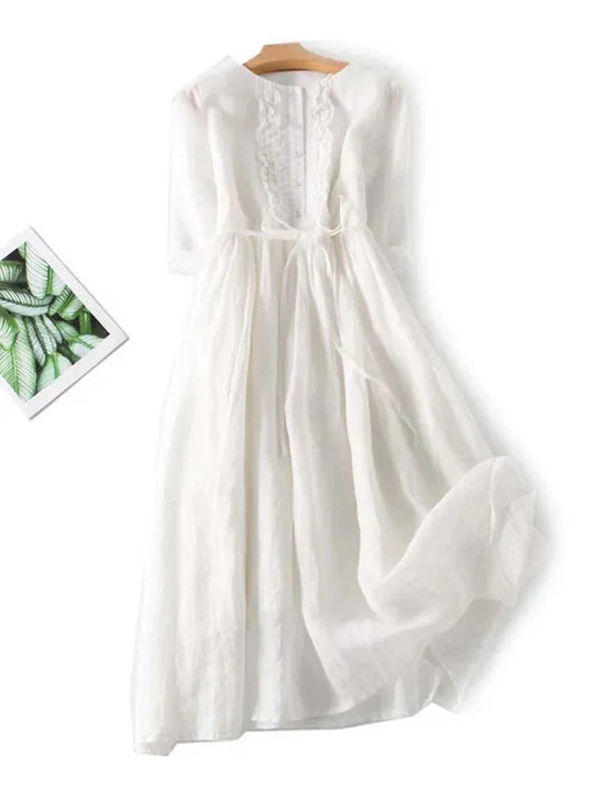 Stylish Linen Dress Airy and Comfortable