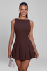 Lauren | Women’s Sleeveless Pleated Skirt Mini Dress