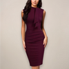 Classic Sleeveless Midi Sheath Dress for Women