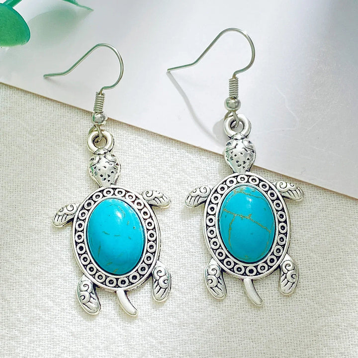 Turquoise Turtle Jewelry Set
