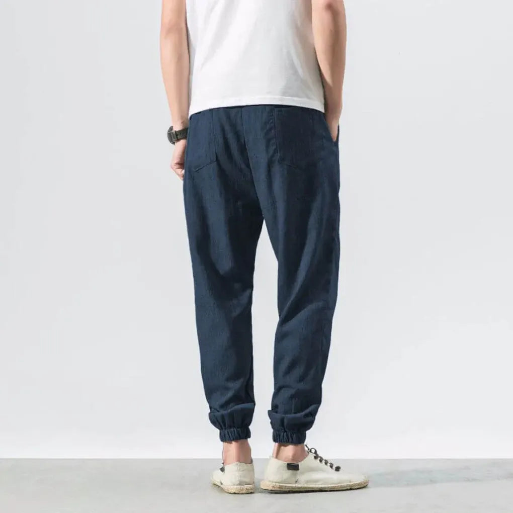 Men’s Cotton-Linen Comfort Pants – Lightweight Everyday Wear
