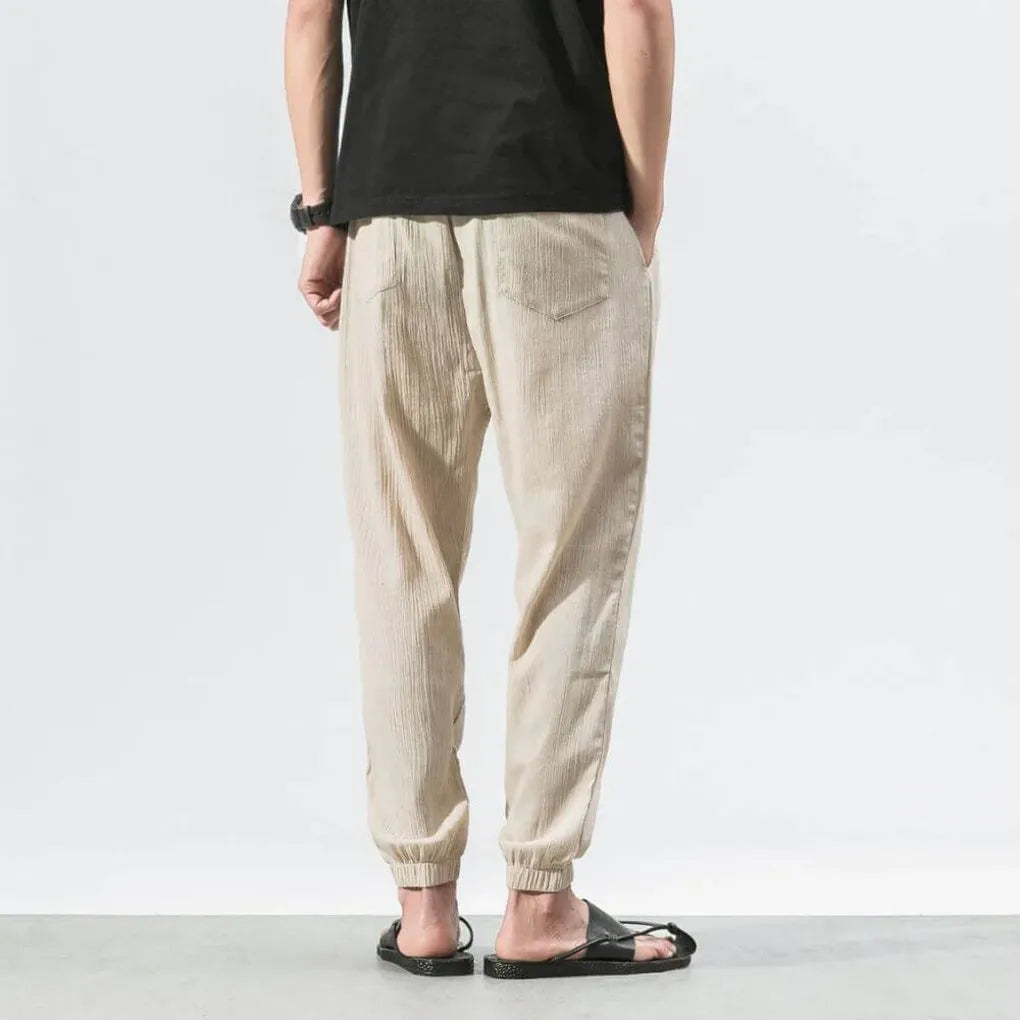 Men’s Cotton-Linen Comfort Pants – Lightweight Everyday Wear