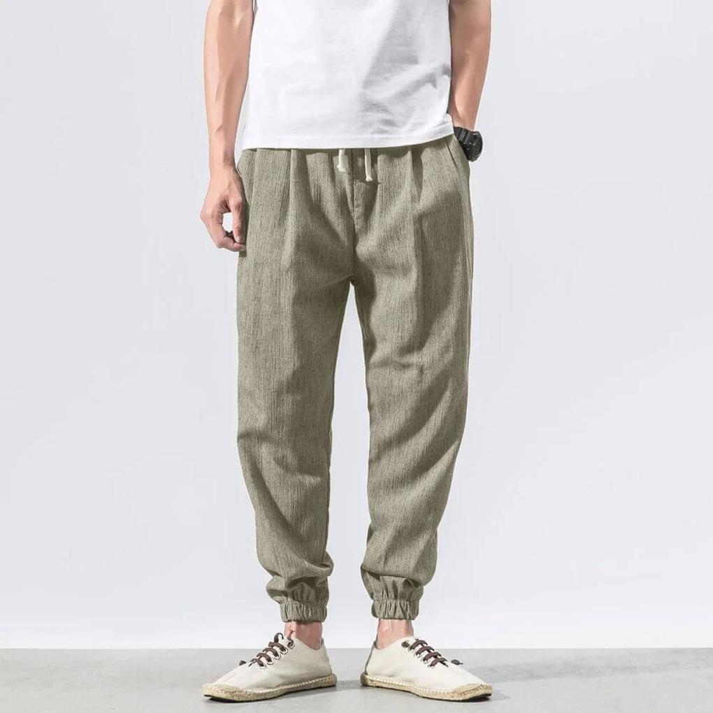 Men’s Cotton-Linen Comfort Pants – Lightweight Everyday Wear