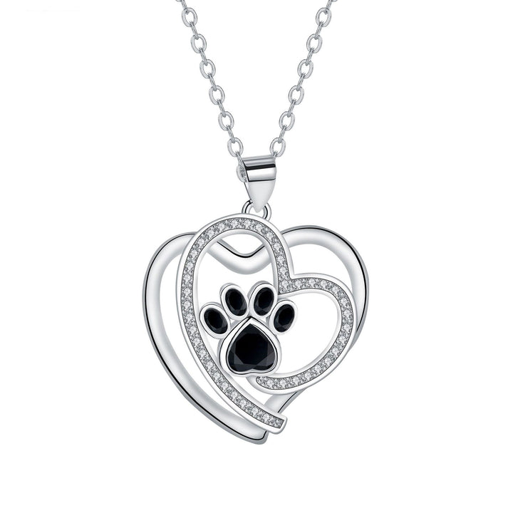 Cute Paw Print Collarbone Necklace