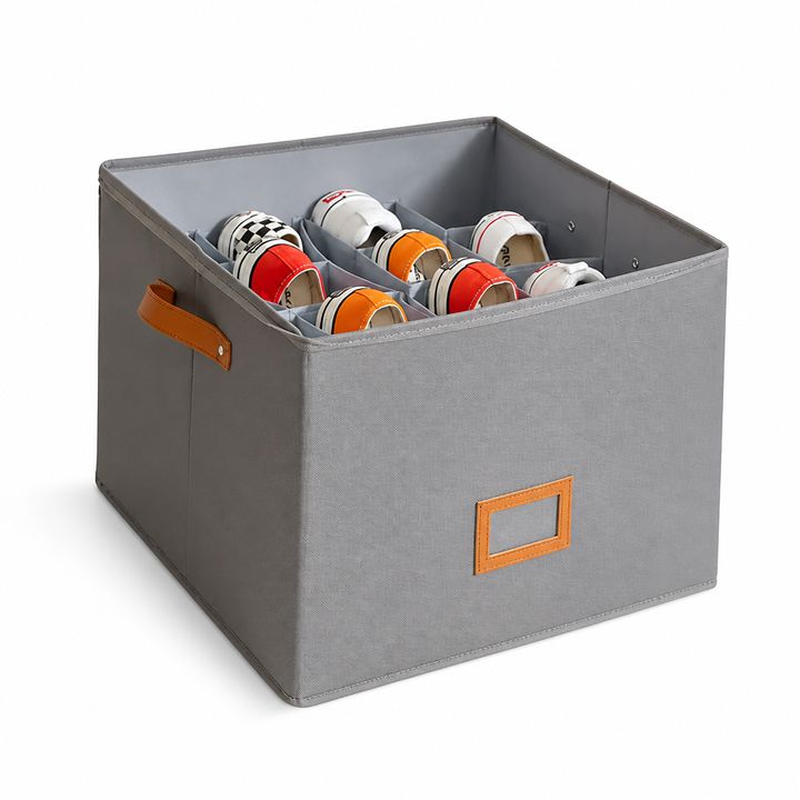 Foldable Shoe Organizer — Breathable, Space-Saving Wardrobe Storage