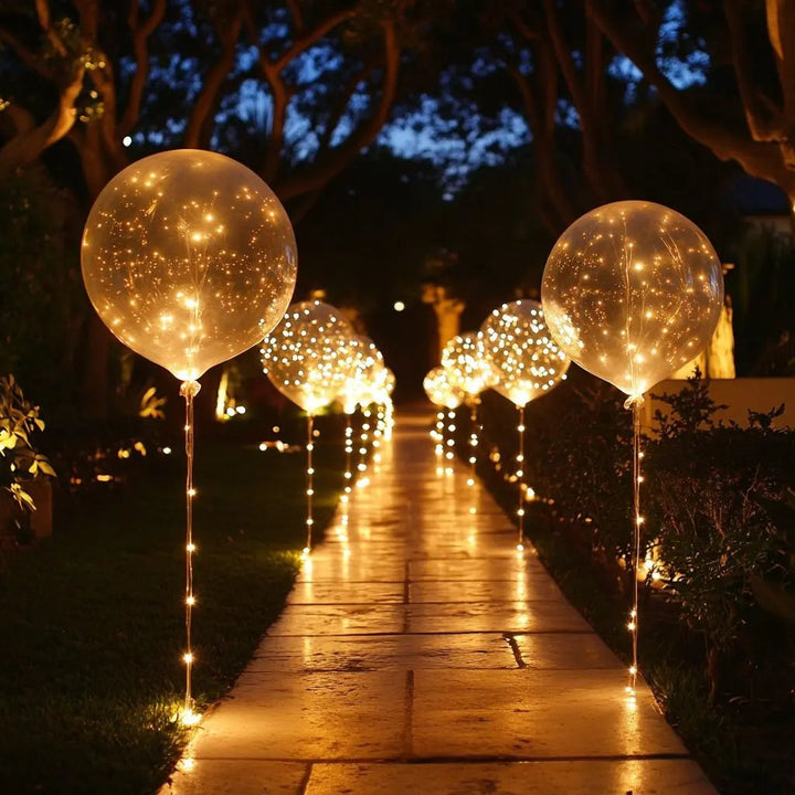 LED Balloon Set (10-pack) – Warm Light, No Mains Power Required, For Any Occasion
