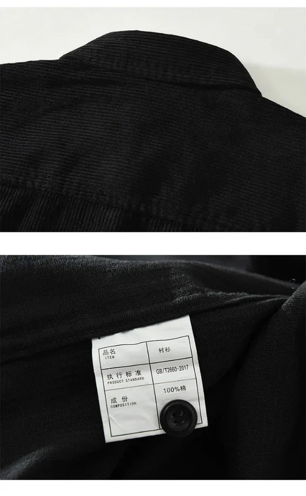 Men's Vintage Long Sleeved Shirt  Classic Style with Timeless Appeal