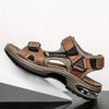 Premium Leather Beach Sandals for Men – Adjustable and Cushioned