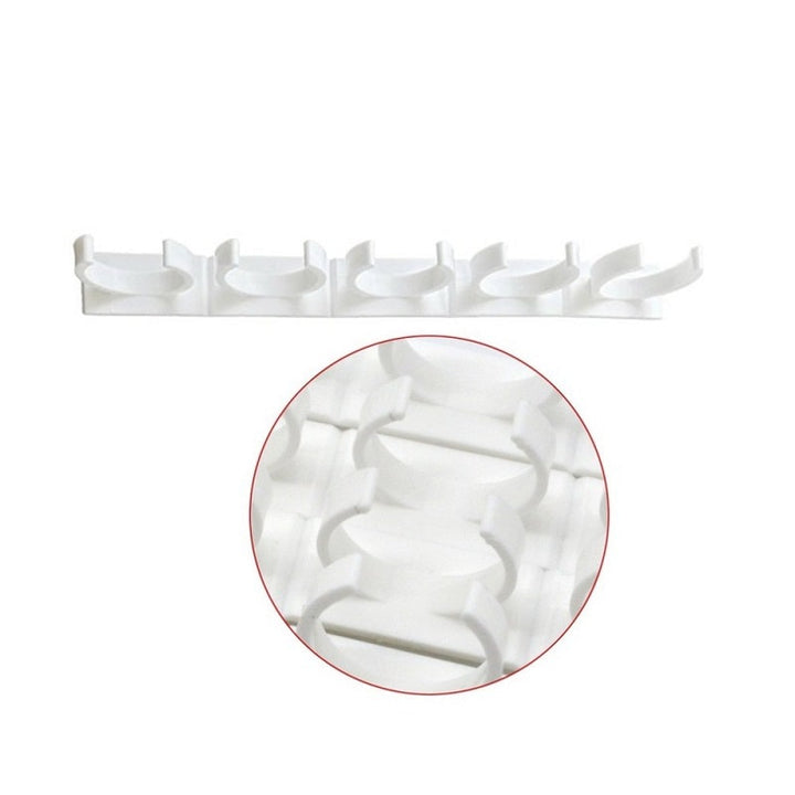 Adhesive Spice Rack Clips with Cabinet Door Storage Strips Set of 4 Gripper