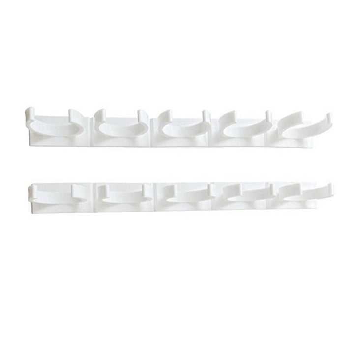 Adhesive Spice Rack Clips with Cabinet Door Storage Strips Set of 4 Gripper