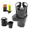 Adjustable Car Cup Holder Expander with Auto Base and Rotating Platform
