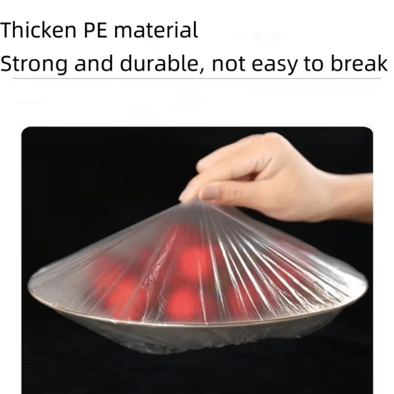 1000 Disposable Elasticated Food Covers, PE Bowl and Plate Covers 35 cm