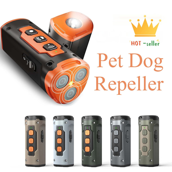 Anti Barking Dog Device Ultrasonic Bark Deterrent with LED Flashlight and Training Sounds