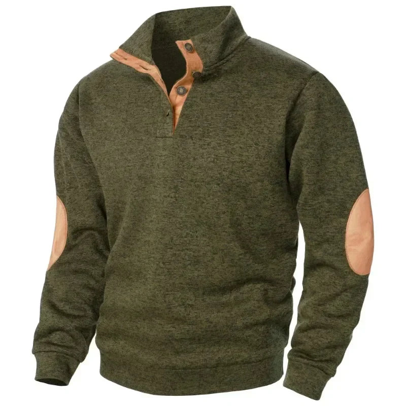 Men's V-Neck Sweatshirt for Outdoor &amp; Casual Style