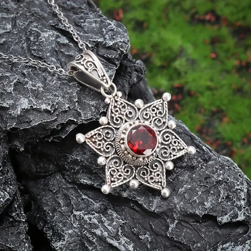 Elegant white gold necklace with subtle dangling stones