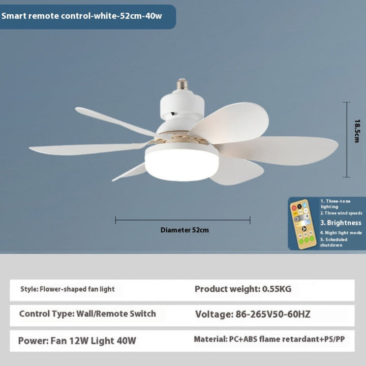 E27 Base LED Ceiling Fan Light With Remote Control