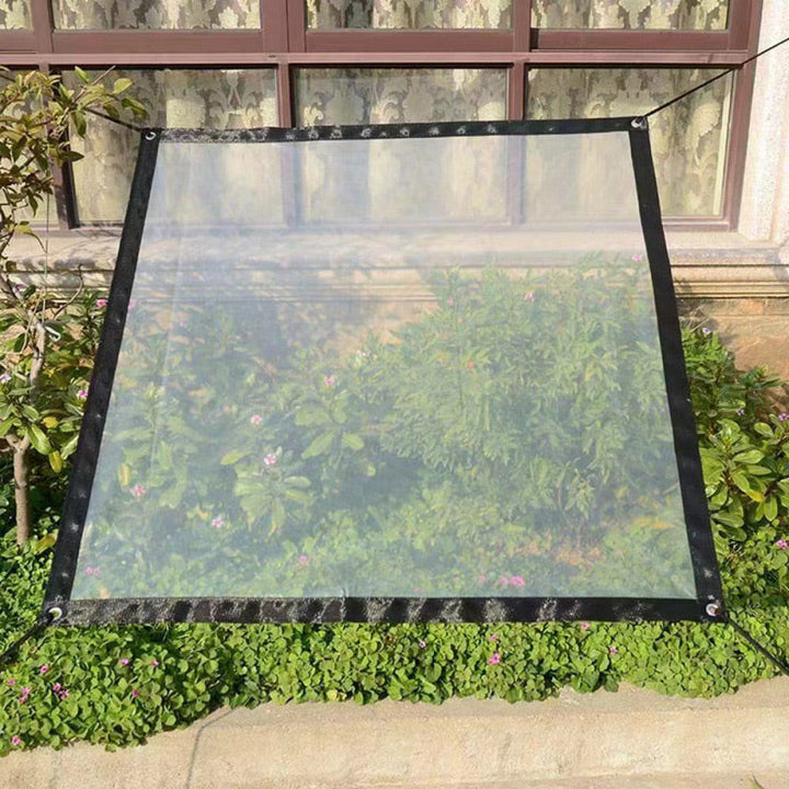 Clear Weatherproof Protective Tarpaulin for Garden, Patio and Outdoor Areas