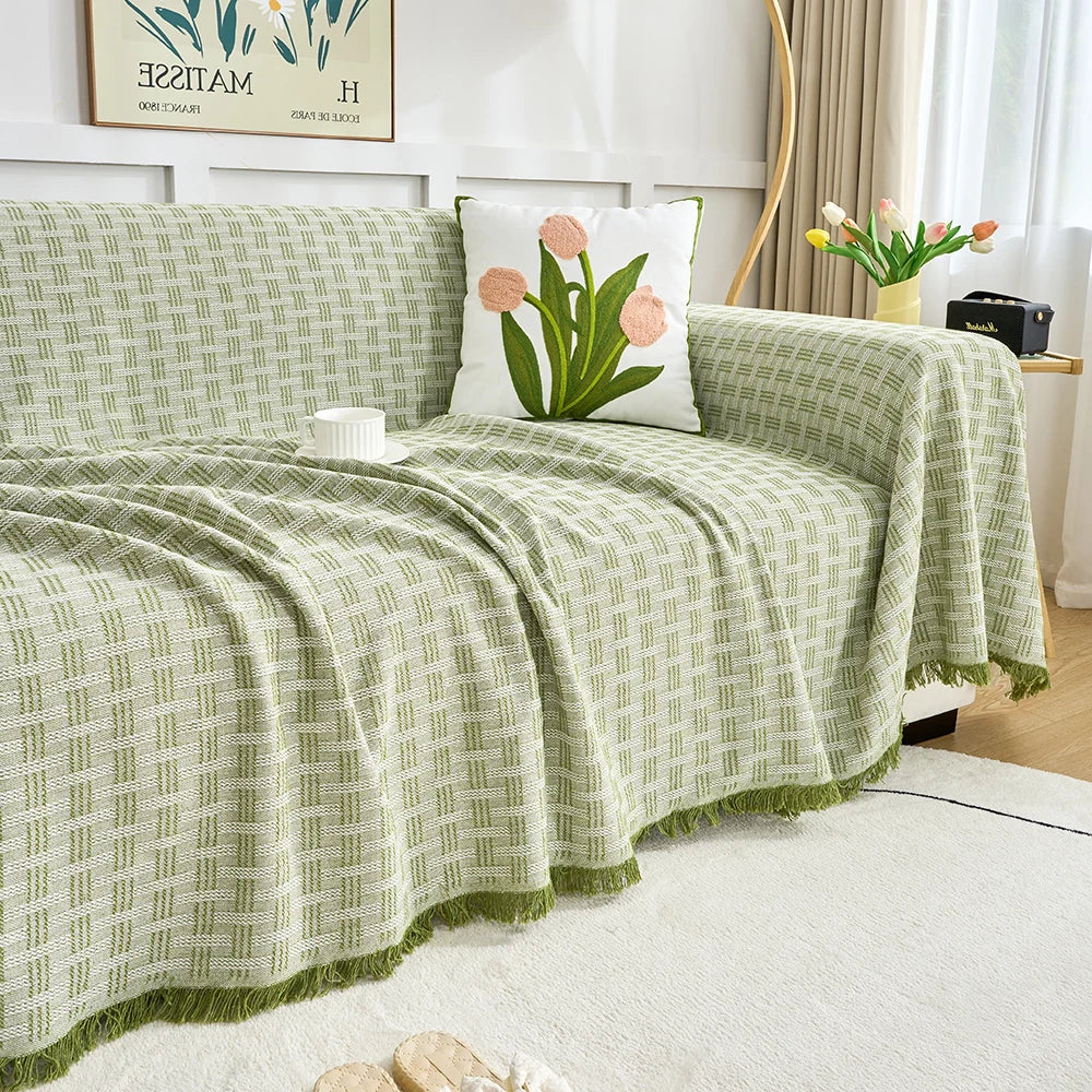 LuxeHome Sofa Cover - Reversible Design - Extra Large