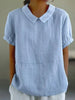 Sophie | Women’s Linen Peter Pan Collar Blouse