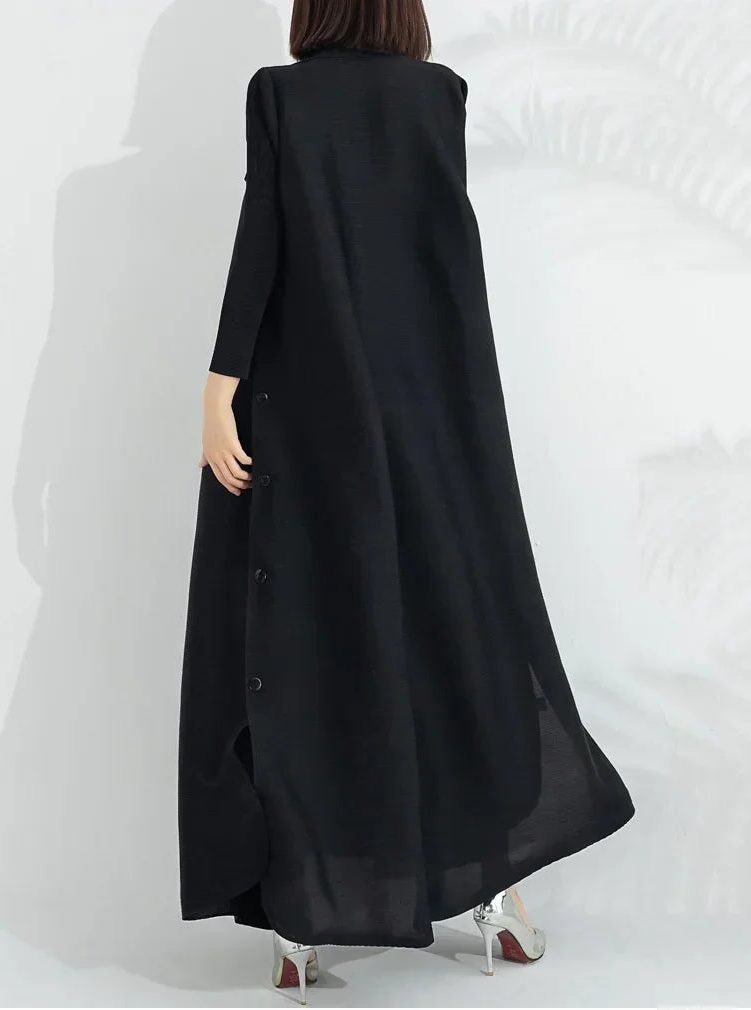 Elegant Overcoat with Wrap Front and Tie Belt for Women