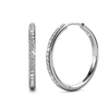 Elegant white gold earrings with subtle cubic zirconia details