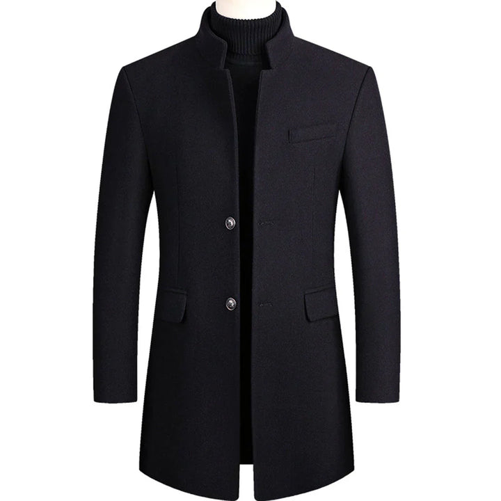 Alexander – Long Formal Men’s Coat with Timeless Elegance