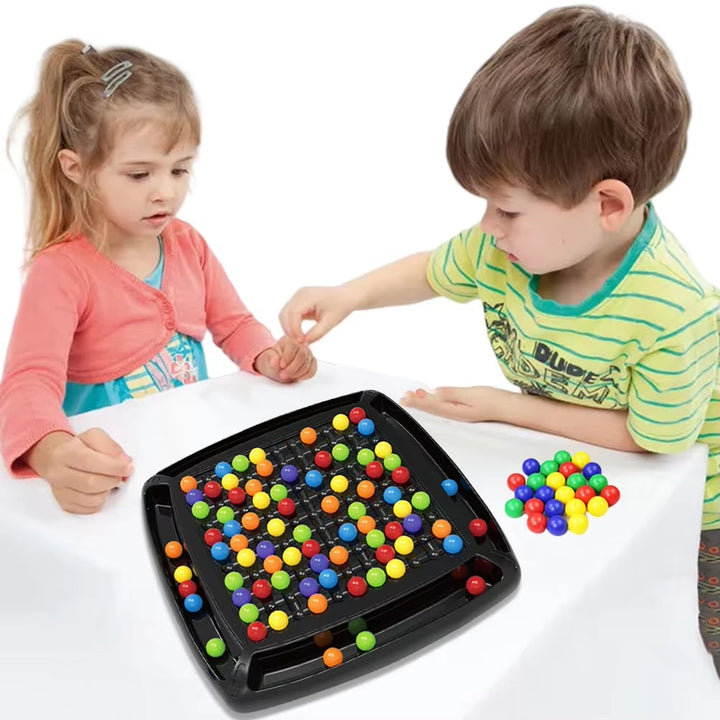 Board Game Ball with Colorful Marbles Strategy Puzzle for Family Tabletop Play