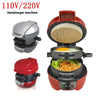 Breakfast Sandwich Maker and Panini Press Machine with Non-Stick Plates and Egg