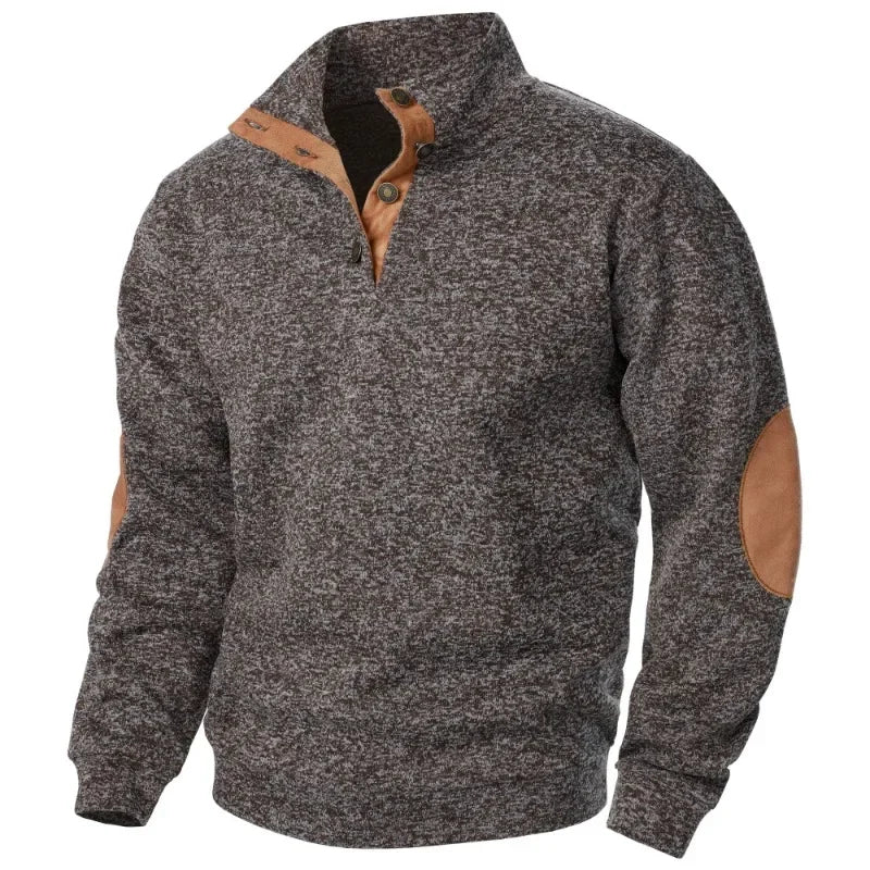 Men's V-Neck Sweatshirt for Outdoor &amp; Casual Style