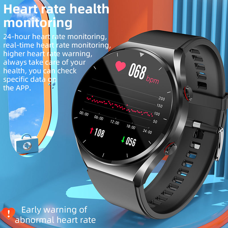 One-Click Blood Glucose Measurement|Blood Glucose Blood Pressure ECG|ECG HRV Heart Rate Monitoring Smart Health Watch