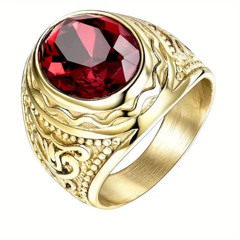 Elegant Gold Ring with Refined Details